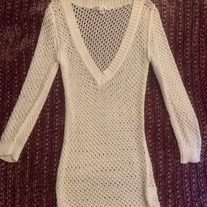 white knit short dress🐰